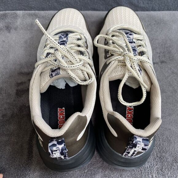 Rocky V-Lite Women's Lace-Up 4” Nano Composite Work Shoe Women's 10 Light Brown - Picture 6 of 11